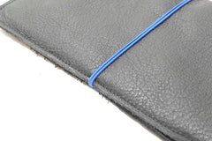 Portefeuille-chéquier en cuir noir