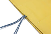 checkbook wallet long leather yellow