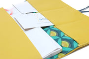 checkbook wallet long leather yellow