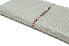 Porte-chéquier en cuir artisanal beige