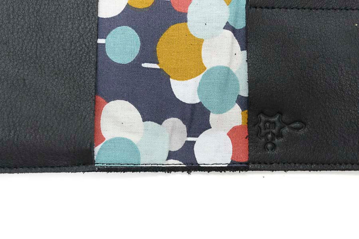 checkbook black leather long