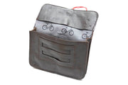 Pochette à tabac en cuir marron solex pour homme