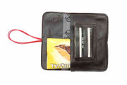Pochette à tabac en cuir marron solex pour homme