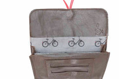 Pochette à tabac en cuir marron solex pour homme