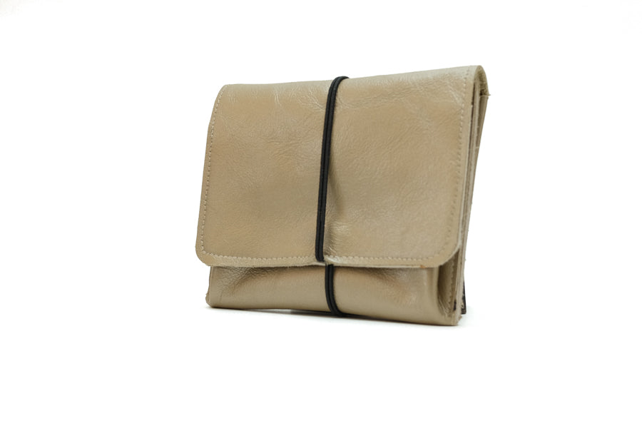 Large coin purse for women beige 