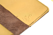 Grand porte-monnaie marron en cuir upcyclé | Fait main à Rennes fait main à Rennes - Photo 11
