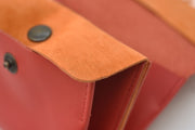Grand porte-monnaie en cuir en cuir artisanal fait main à Rennes - Photo 4