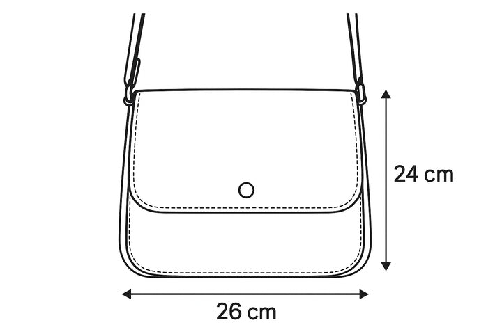 Large black crossbody handbag dimensions