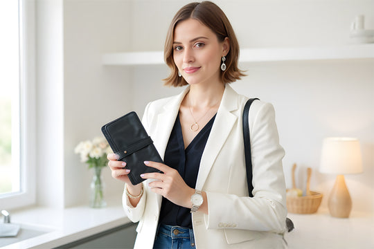 Women's leather organizer