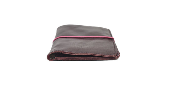 Portefeuille minimaliste Pamilacan – Cuir marron foncé