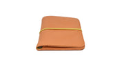Portefeuille ergonomique Pamilacan – Cuir Orange format poche