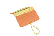 Portefeuille ergonomique Pamilacan – Cuir Orange format poche