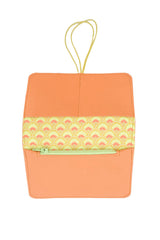 Portefeuille ergonomique Pamilacan – Cuir Orange format poche