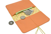 Portefeuille ergonomique Pamilacan – Cuir Orange format poche