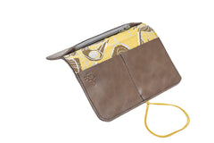 Portefeuille compact en cuir Pamilacan