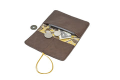 Portefeuille compact en cuir Pamilacan