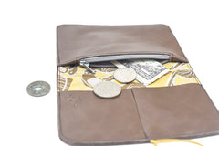 Portefeuille compact en cuir Pamilacan