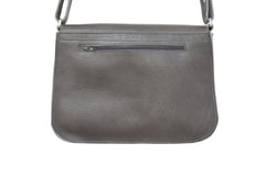 Handcrafted leather Small Black Upcycled Leather Handbag made in France - Detail 8