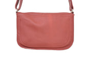Handcrafted leather Small Red Upcycled Leather Handbag made in France - Detail 2