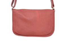 Handcrafted leather Small Red Upcycled Leather Handbag made in France - Detail 2