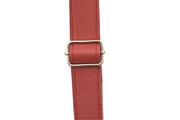 Handcrafted leather Small Red Upcycled Leather Handbag made in France - Detail 7