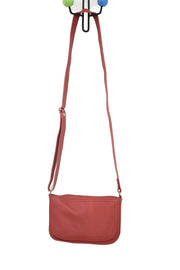 Handcrafted leather Small Red Upcycled Leather Handbag made in France - Detail 8