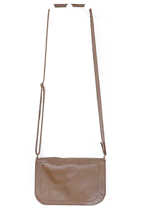 Brown leather bag woman
