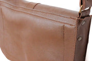 Brown leather bag woman