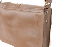 Brown leather bag woman