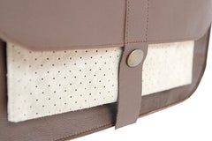 Brown leather bag woman