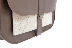 Brown leather bag woman