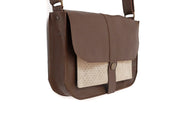 Brown leather bag woman
