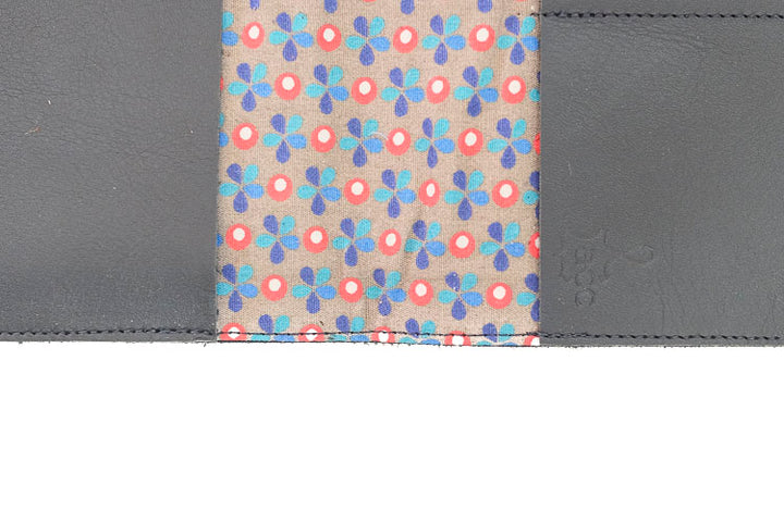 Black leather check book