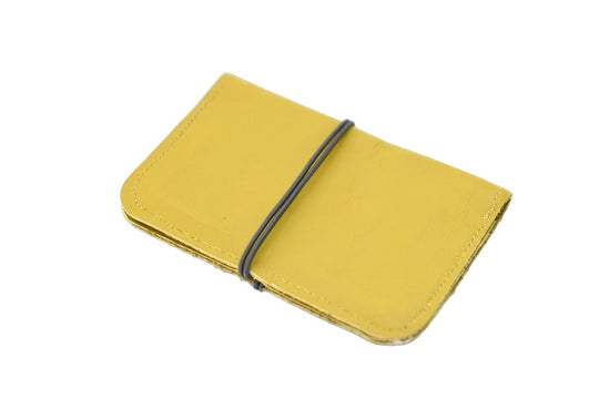 Porte-cartes en cuir en cuir artisanal fait main à Rennes - Photo 2
