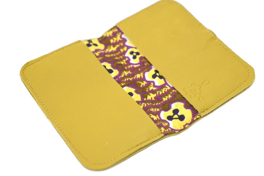 Porte-cartes en cuir en cuir artisanal fait main à Rennes - Photo 3