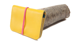 Porte cartes cuir coloré