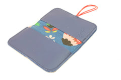 Porte cartes cuir coloré