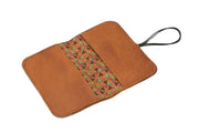 Handcrafted leather Handmade Leather Card Holder made in France - Detail 4