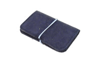 Handcrafted leather Handmade Leather Card Holder made in France - Detail 9