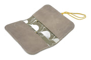 Handcrafted leather Handmade Leather Card Holder made in France - Detail 12