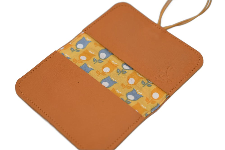 Porte-cartes en cuir en cuir artisanal fait main à Rennes - Photo 3