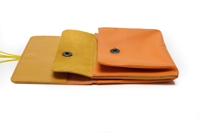 Grand porte-monnaie orange