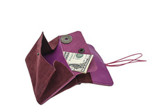 Grand porte monnaie en cuir