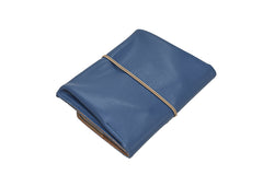 porte monnaie bleu cuir