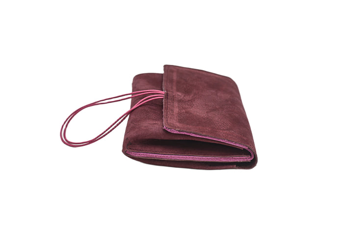 Grand porte monnaie prune