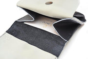 Large Blue Leather Coin Purse