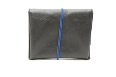 Grand porte-monnaie en cuir noir