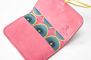 Porte-cartes de poche en cuir artisanal
