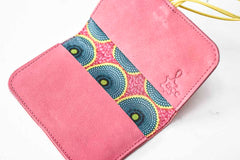 Porte-cartes de poche en cuir artisanal