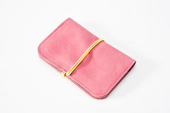 Porte-cartes de poche en cuir artisanal